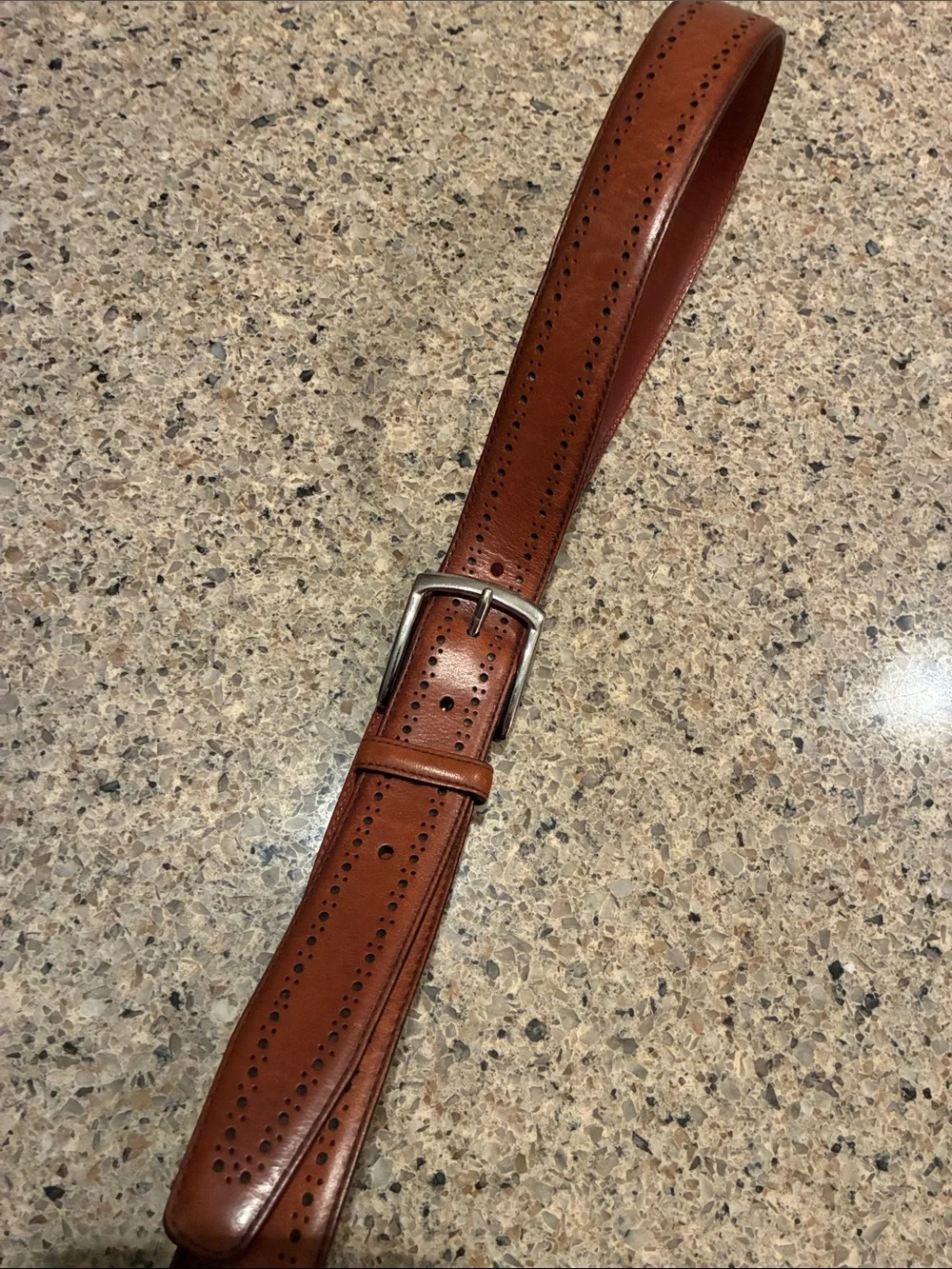 Allen Edmonds Manistee Dress Leather Belt Walnut Brown (74090)